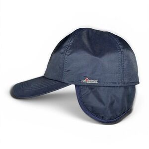 Wigens Aron Lined Winter Hat Cap Ear Flaps Navy Blue - Men's 58